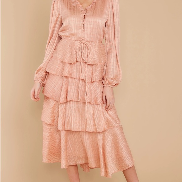 Blush pink midi dress NWT - Picture 3 of 5